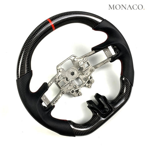 Custom carbon fiber steering wheel for Ford Mustang S550 (2015–2021): Carbon