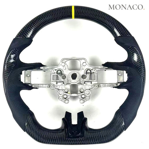 Custom carbon fiber steering wheel for Ford Mustang GT S550 (2015–2022): Carbon
