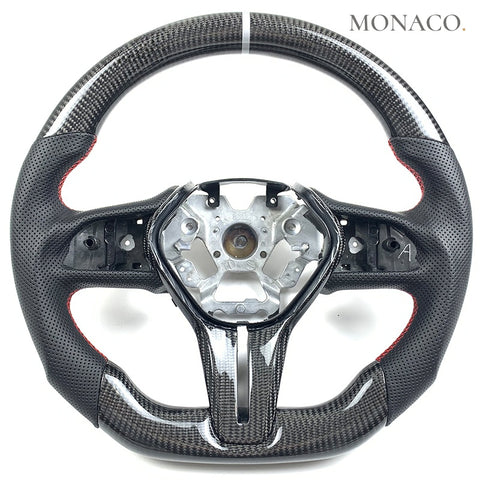 Custom carbon fiber steering wheel for Infiniti Q50L-Q50-Q60-QX50-QX30 (2014–2024): Carbon Fiber