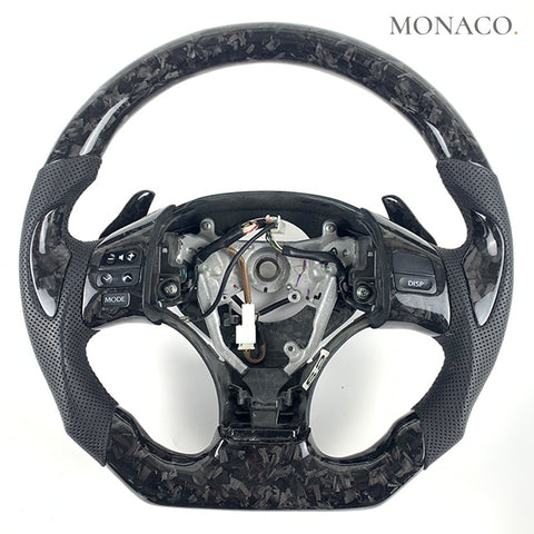 Custom carbon fiber steering wheel for Lexus IS250 IS350 IS350C (2006–2013): Forged Carbon