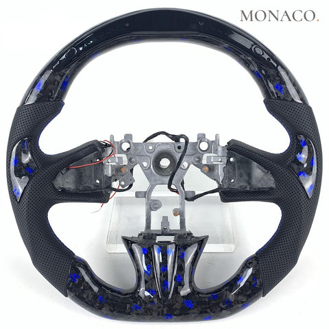 Custom carbon fiber steering wheel for Infiniti Q50 (2014–2017): LED