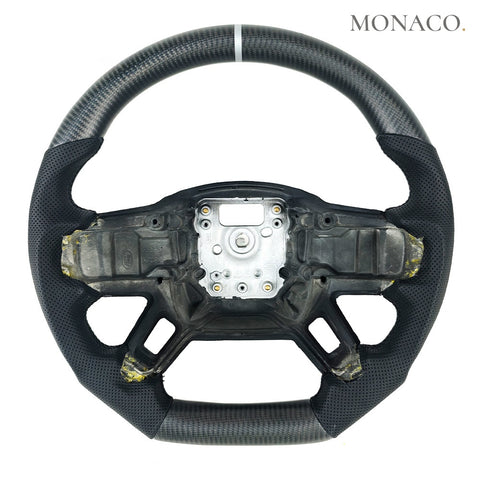 Custom carbon fiber steering wheel for Land Rover Defender 90 110 130 (2020–2025): Carbon