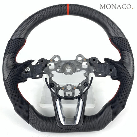 Custom carbon fiber steering wheel for Mazda CX-3 CX-4 CX-5 (2014–2018): Matte Carbon