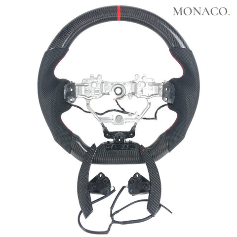 Custom carbon fiber steering wheel for Lexus IS250 IS350 ES GS350 NX CT200h RC (2014–2020): Perforated Leather Carbon