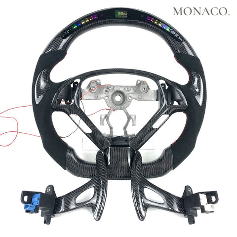 Custom carbon fiber steering wheel for Infiniti Q50-Q60-G37-G35 (2003–2024): LED