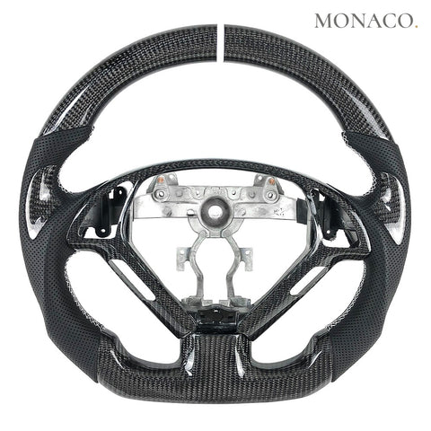 Custom carbon fiber steering wheel for Infiniti Q40-G37-G35-G25 (2007–2013): Black