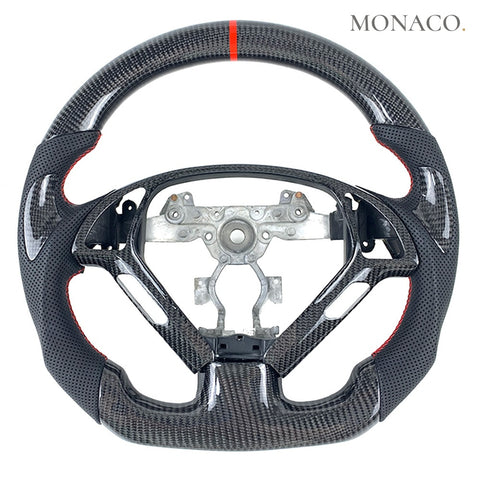 Custom carbon fiber steering wheel for Infiniti G37-G35-G25 (2003–2013): Carbon Fiber