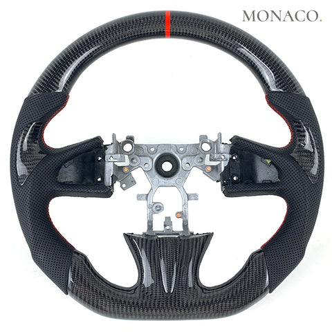 Custom carbon fiber steering wheel for Infiniti Q50-G37-G35 (2013–2017): Carbon Fiber