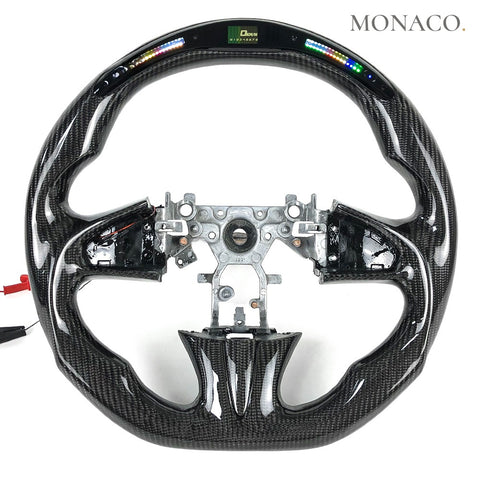 Custom carbon fiber steering wheel for Infiniti Q50S-Q50 (2013–2017): LED