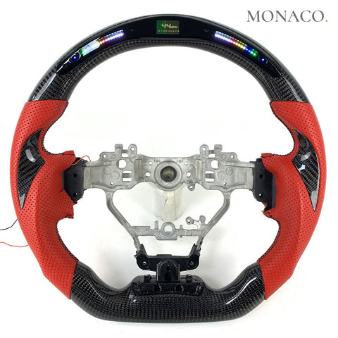 Custom carbon fiber steering wheel for Lexus ES IS GS LS NX RX (2014–2020): LED Carbon