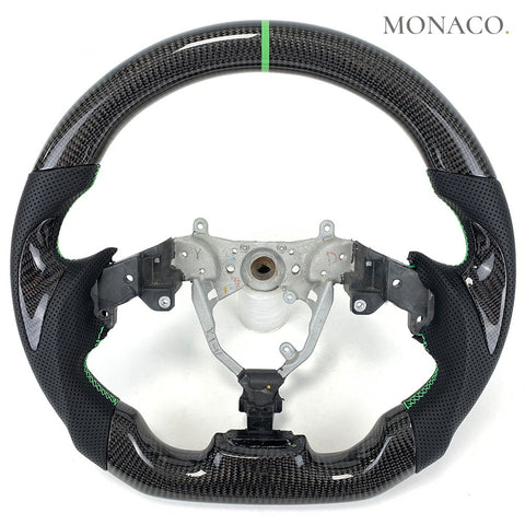 Custom carbon fiber steering wheel for Lexus IS IS F NX CT RC F LC LS ES GS (2014–2022): Carbon