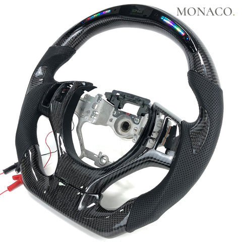 Custom carbon fiber steering wheel for Lexus RX350 RX450 GS250 GS350 ES350 ES300 (2012–2014): LED Carbon