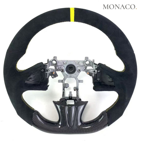 Custom carbon fiber steering wheel for Infiniti Q50S-Q50-Q60 (2014–2024): Black