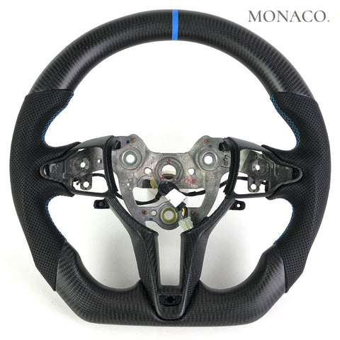 Custom carbon fiber steering wheel for Hyundai Elantra N Veloster N i30N i20N (2019–2023): Matte Carbon