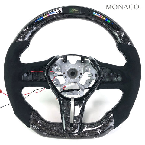 Custom carbon fiber steering wheel for Infiniti Q50S-Q50-Q60-QX60-QX50-QX30 (2015–2018): LED