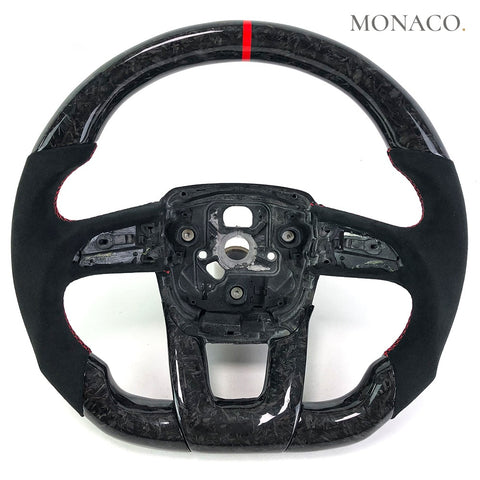 Custom carbon fiber steering wheel for Lamborghini Urus Gallardo LP550 LP560 LP570 (2008–2024): Suede Forged Carbon