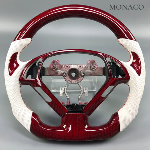 Custom carbon fiber steering wheel for Infiniti Q50-Q60-G37-G35-G25 (2003–2024): Red