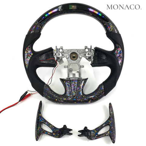 Custom carbon fiber steering wheel for Infiniti Q50S-Q50-QX60-QX50-FX35 (2003–2024): LED