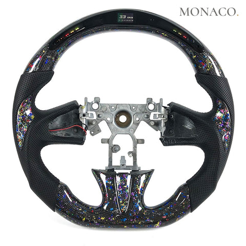 Custom carbon fiber steering wheel for Infiniti Q50-Q60 (2015–2017): LED