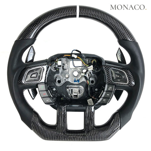 Custom carbon fiber steering wheel for Land Rover Range Rover Evoque (2012–2018): Carbon