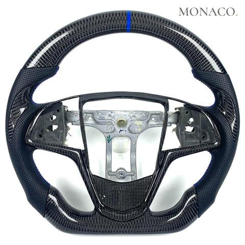 Custom carbon fiber steering wheel for Cadillac CTS-V ATS-V STS XT5 XT4 (2013–2024): Carbon
