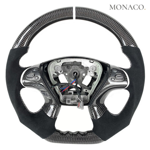 Custom carbon fiber steering wheel for Infiniti Q70-QX70-M37 (2011–2019): Carbon Fiber