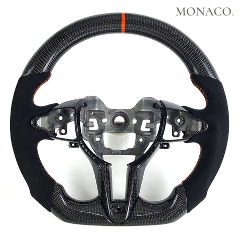 Custom carbon fiber steering wheel for Hyundai Elantra N i30N (2018–2022): Carbon