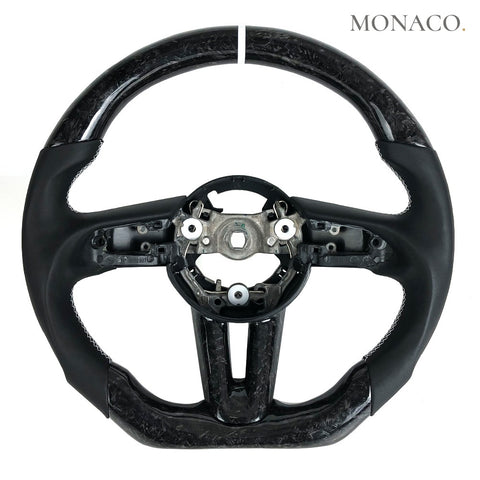 Custom carbon fiber steering wheel for Mazda Mazda3 BP Sedan Hatchback (2019–2023): Forged Carbon