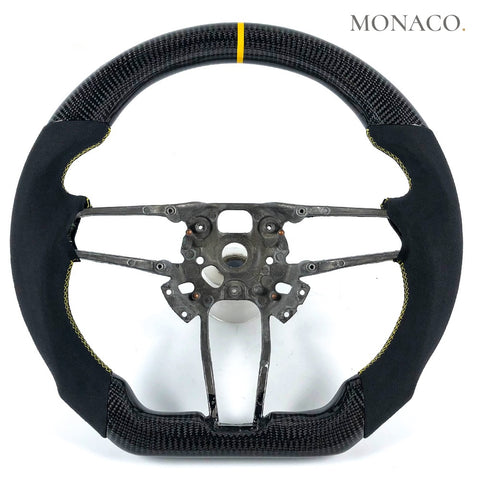 Custom carbon fiber steering wheel for Porsche 911 991 718 Boxster Taycan Cayenne (2012–2024): Carbon