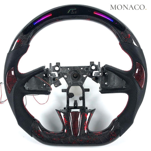 Custom carbon fiber steering wheel for Infiniti Q50S-Q50 (2013–2017): LED