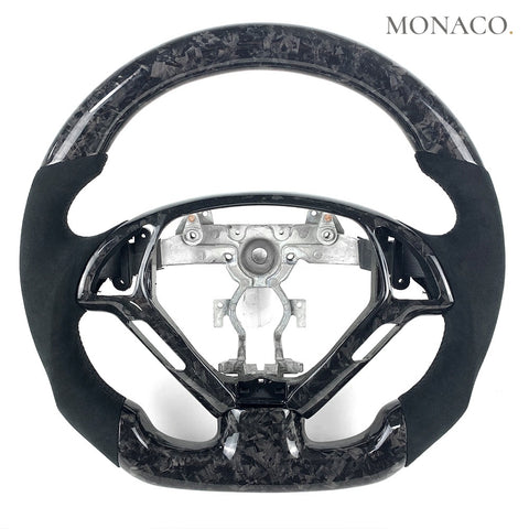 Custom carbon fiber steering wheel for Infiniti G37S-G37-IPL (2007–2013): Black