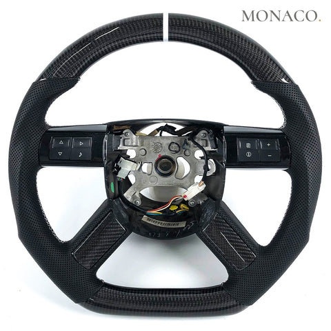 Custom carbon fiber steering wheel for Chrysler 300 300C (2009–2012): Carbon