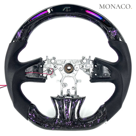 Custom carbon fiber steering wheel for Infiniti Q50S-Q50-Q60-QX50 (2014–2017): LED Display