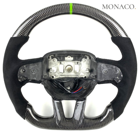 Custom carbon fiber steering wheel for Dodge Charger (2015–2023): Carbon