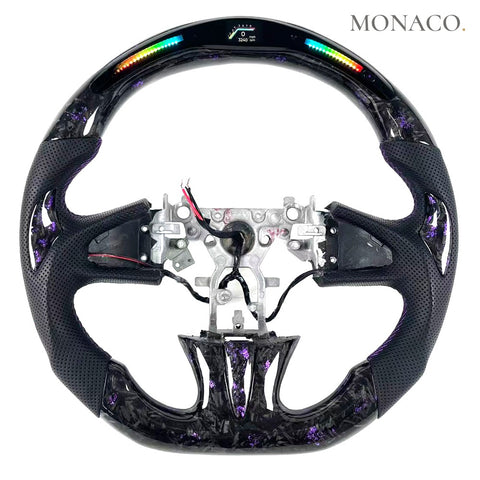 Custom carbon fiber steering wheel for Infiniti Q50L-Q50 (2014–2024): Purple
