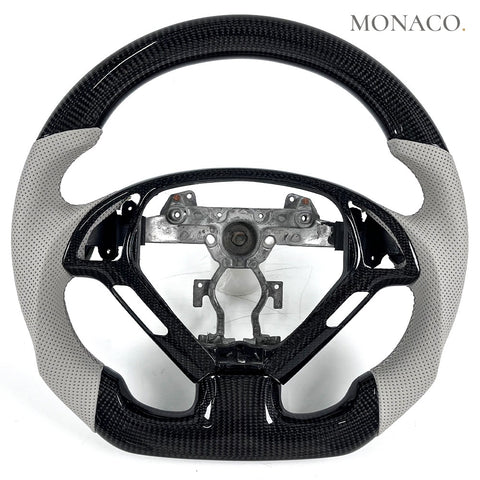 Custom carbon fiber steering wheel for Infiniti G37-G35-G25 (2018–2024): Gray