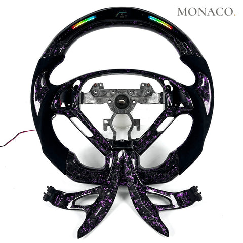Custom carbon fiber steering wheel for Infiniti G37x-G37S-G37-G35-G25 (2003–2013): Purple