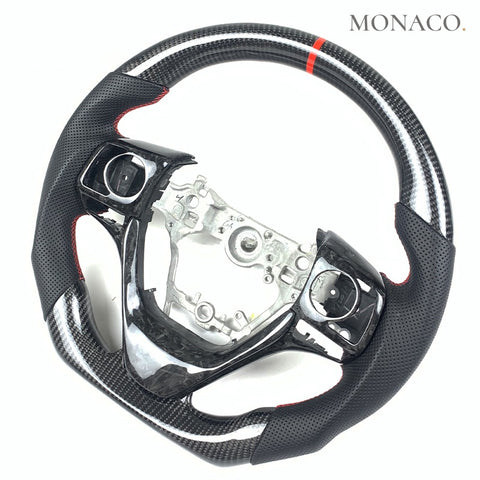 Custom carbon fiber steering wheel for Toyota Camry Corolla RAV4 (2018–2020): Carbon