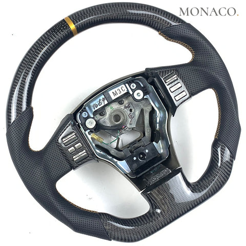 Custom carbon fiber steering wheel for Nissan 370Z-350Z (2003–2020): Carbon Fiber