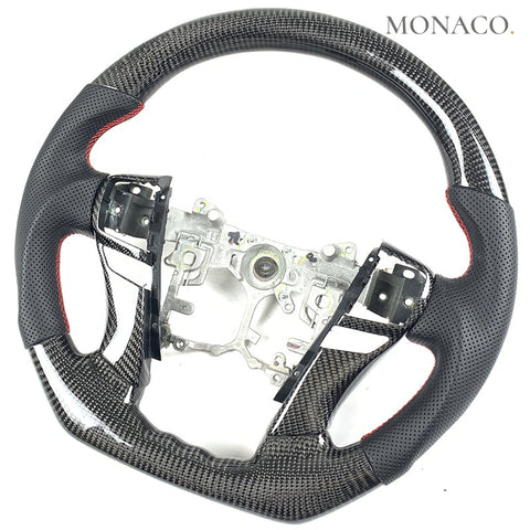 Custom carbon fiber steering wheel for Toyota Mark X Reiz (2005–2012): Carbon