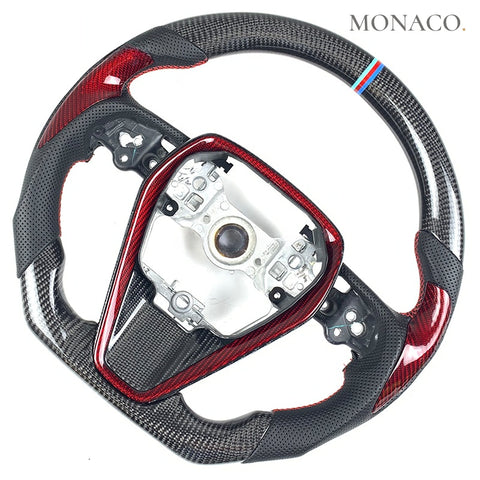 Custom carbon fiber steering wheel for Toyota Camry Avalon Corolla (2018–2021): Carbon