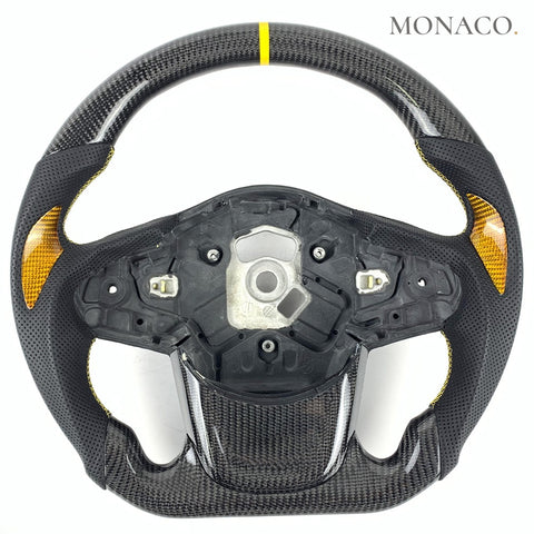 Custom carbon fiber steering wheel for Toyota Supra GR A90 MK5 (2020–2025): Carbon