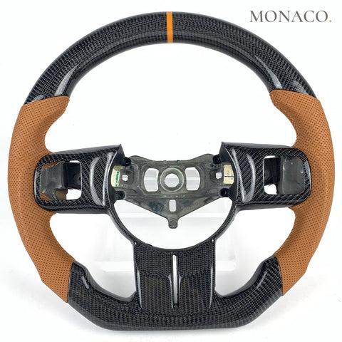 Custom carbon fiber steering wheel for Jeep Grand Cherokee Wrangler JK (2010–2017): Carbon