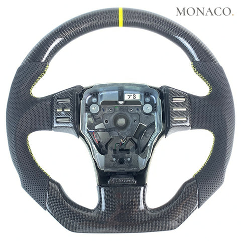 Custom carbon fiber steering wheel for Nissan 350Z (2003–2006): Carbon Fiber