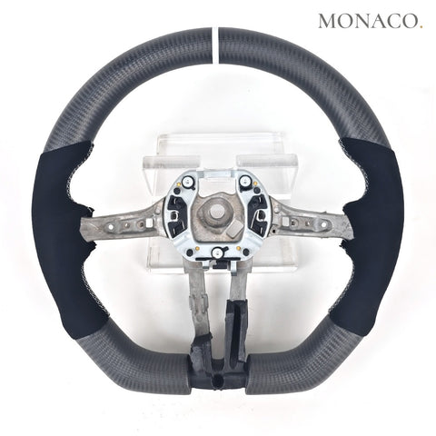 Custom carbon fiber steering wheel for BMW 1-3-5 Series F30-F18-F10, M2-M3-M4-M5 (2010–2019): Matte Carbon Fiber
