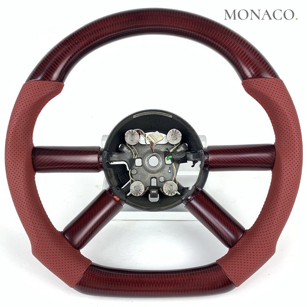 2007–2010 Jeep Wrangler JK Carbon Fiber Steering Wheel – Red Carbon Fiber