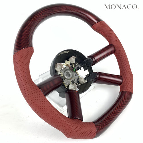 2007–2010 Jeep Wrangler JK Carbon Fiber Steering Wheel – Red Carbon Fiber