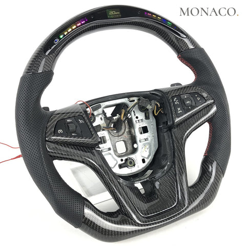 Custom carbon fiber steering wheel for Chevrolet Cruze / Malibu (2013–2018): LED Carbon