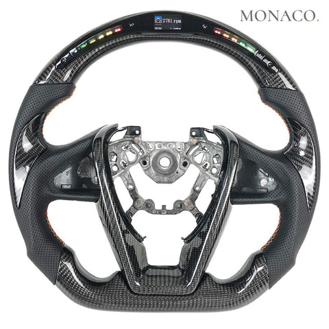 Custom carbon fiber steering wheel for Nissan 350Z-Bluebird Sylphy-Lannia (2003–2020): LED