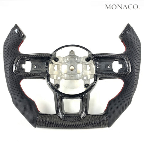 Custom carbon fiber steering wheel for Jeep Wrangler JL Gladiator (2018–2024): Carbon